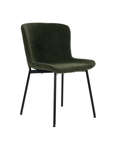 Chaise de Salle à Manger Maceda - Boucle Vert Foncé - 1001137 - House Nordic