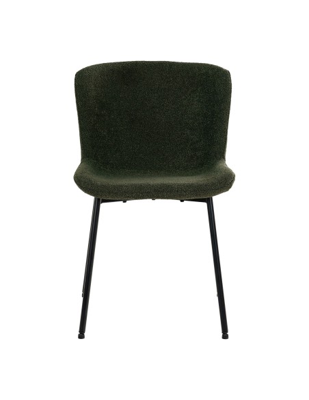 Chaise de Salle à Manger Maceda - Boucle Vert Foncé - 1001137 - House Nordic