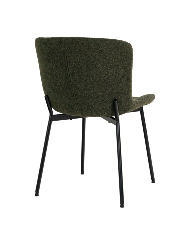 Chaise de Salle à Manger Maceda - Boucle Vert Foncé - 1001137 - House Nordic