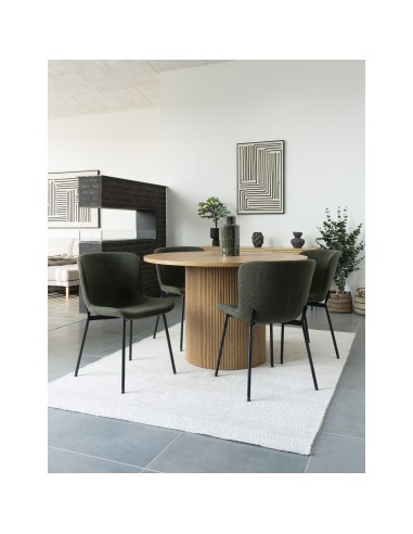 Chaise de Salle à Manger Maceda - Boucle Vert Foncé - 1001137 - House Nordic