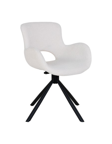 Chaise de Salle à Manger Amorim - Boucle off-white avec rotation - 1001186 - House Nordic