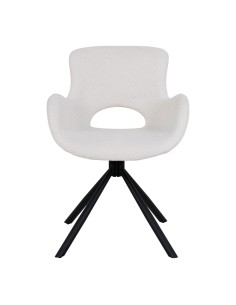Chaise de Salle à Manger Amorim - Boucle off-white avec rotation - 1001186 - House Nordic 2