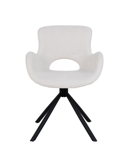 Chaise de Salle à Manger Amorim - Boucle off-white avec rotation - 1001186 - House Nordic