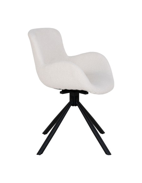 Chaise de Salle à Manger Amorim - Boucle off-white avec rotation - 1001186 - House Nordic