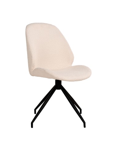 Chaise de Salle à Manger Monte Carlo - Boucle blanche avec base pivotante - 1001354 - House Nordic