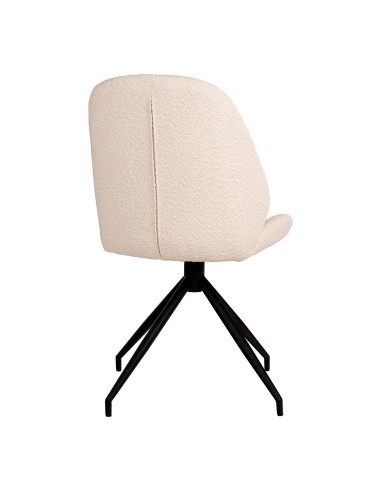 Chaise de Salle à Manger Monte Carlo - Boucle blanche avec base pivotante - 1001354 - House Nordic