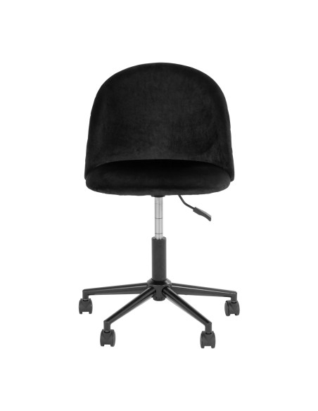 Chaise de Bureau Geneve - Velours Noir - 1201090 - House Nordic