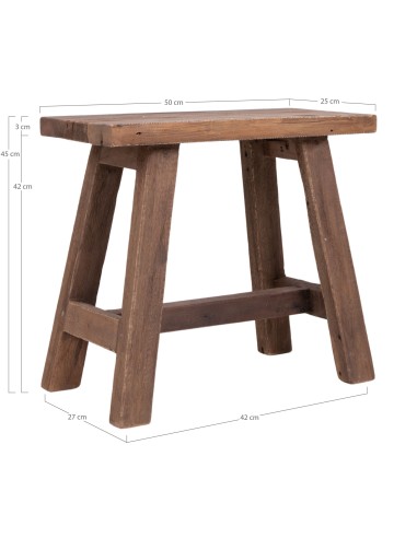 Banc en Teck BARCELONA - Dimensions 50x25xh45 cm - 1401010 - House Nordic