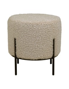 Pouf Alford - Fourrure synthétique gris-brun - 1501171 - House Nordic 2