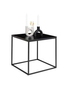 Table d'Appoint VITA - Cadre noir avec plateau noir 45 x 45 x 45 cm - 2101400 - House Nordic
