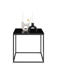Table d'Appoint VITA - Cadre noir avec plateau noir 45 x 45 x 45 cm - 2101400 - House Nordic 2