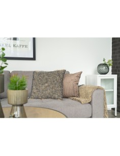 Coussin PERTH - Beige et brun 45x45 cm - 3962094 - House Nordic 2