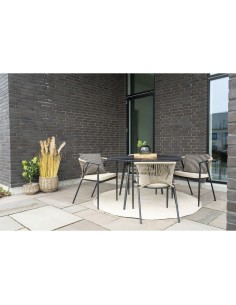 Tapis MENORCA - 100% Plastique Recyclé, Sable, 180 cm - 3981310 - House Nordic 2