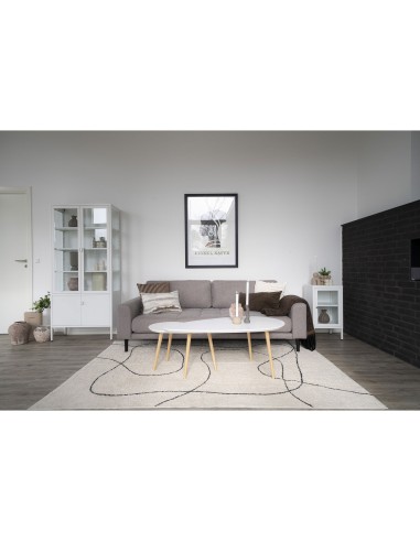 Tapis Tampa - Tapis en coton naturel avec imprimé 160x230 cm - 3981110 - House Nordic