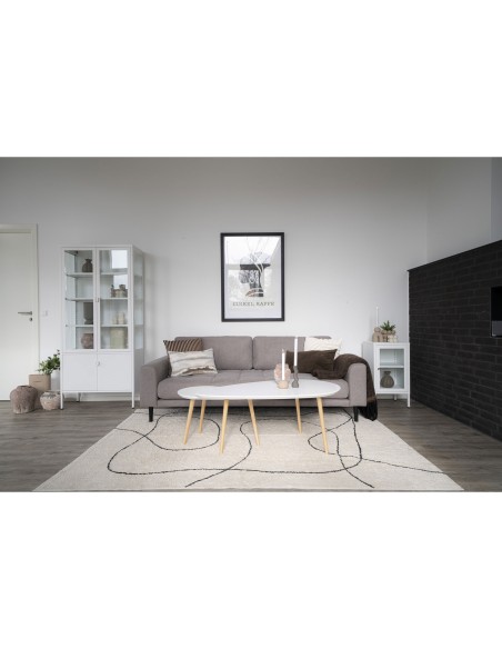 Tapis Tampa - Tapis en coton naturel avec imprimé 160x230 cm - 3981110 - House Nordic