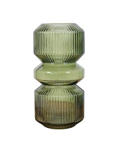 Vase en Verre - Vase rond en verre vert 12x24,5 cm - 4441070 - House Nordic