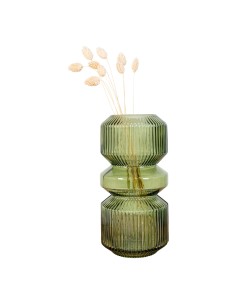 Vase en Verre - Vase rond en verre vert 12x24,5 cm - 4441070 - House Nordic 2
