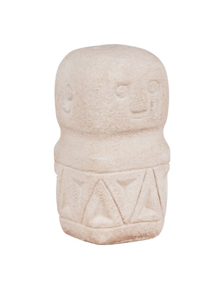 Décoration en ciment - Beige 5,5x5,5x10 cm - 4441770 - House Nordic