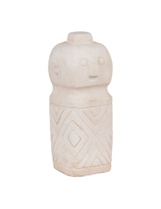 Décoration en ciment - Beige 6,5x6,5x15 cm - 4441771 - House Nordic