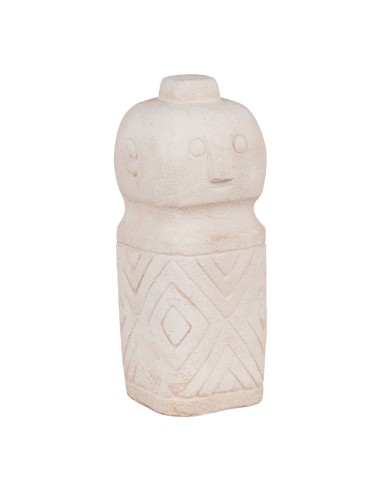 Décoration en ciment - Beige 6,5x6,5x15 cm - 4441771 - House Nordic