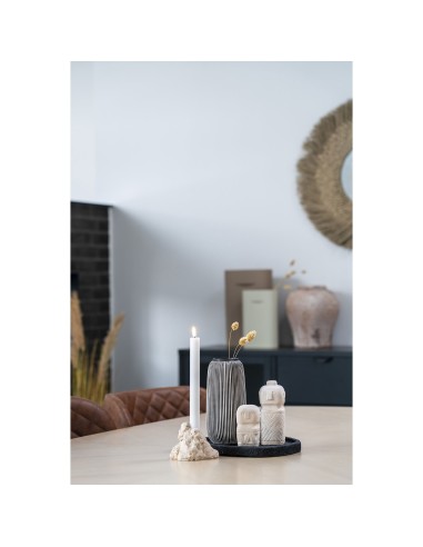 Décoration en ciment - Beige 6,5x6,5x15 cm - 4441771 - House Nordic