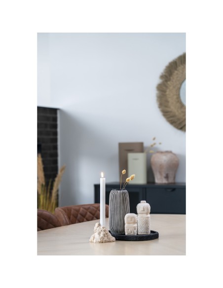 Décoration en ciment - Beige 6,5x6,5x15 cm - 4441771 - House Nordic