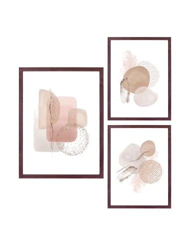 Ensemble de cadres Aspen - Marron foncé, set de 3 - 4981015 - House Nordic