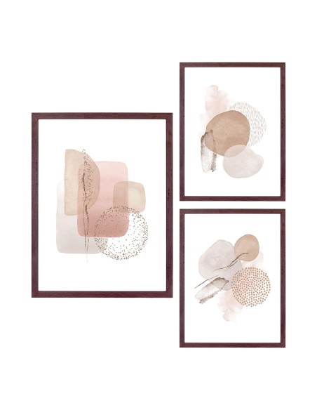Ensemble de cadres Aspen - Marron foncé, set de 3 - 4981015 - House Nordic