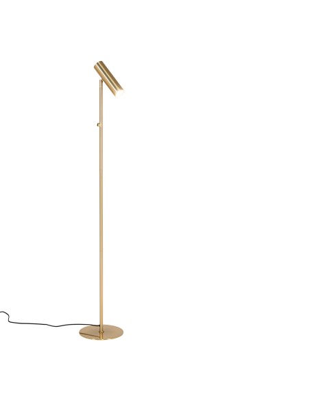 Lampe sur Pied PARIS - Modèle en laiton avec cordon en tissu de 210 cm - 6409104 - House Nordic