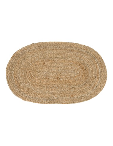 Paillasson Bombay - Jute tressé naturel ovale 50x80 cm - 3981095 - House Nordic