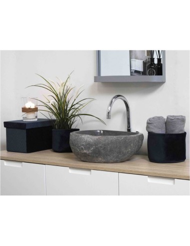 Évier Donau en Pierre de Rivière - Naturel et Élégant - 4501200 - House Nordic