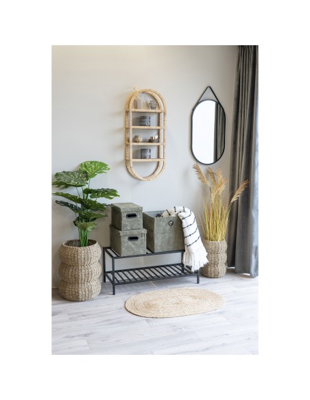 Paillasson Bombay - Jute tressé naturel ovale 50x80 cm - 3981095 - House Nordic