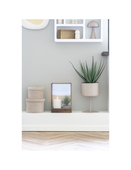 Support à Fleurs Trofa - Acier, sable, 21,5x36 cm - 9201020 - House Nordic