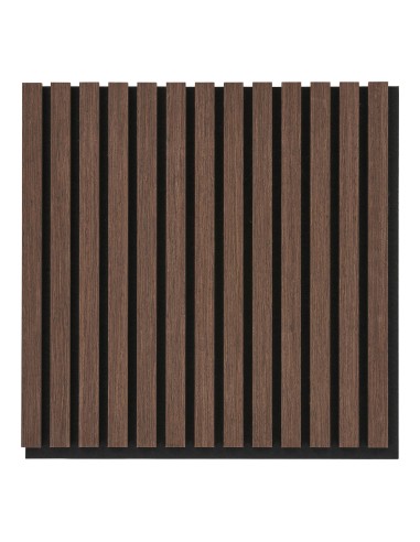 Panneau Acoustique en Placage Bois - Noyer 520x520x22 mm - 5550016 - House Nordic
