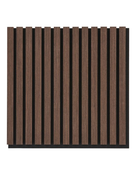 Panneau Acoustique en Placage Bois - Noyer 520x520x22 mm - 5550016 - House Nordic
