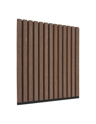 Panneau Acoustique en Placage Bois - Noyer 520x520x22 mm - 5550016 - House Nordic