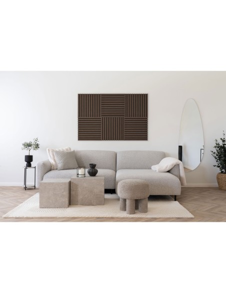 Panneau Acoustique en Placage Bois - Noyer 520x520x22 mm - 5550016 - House Nordic