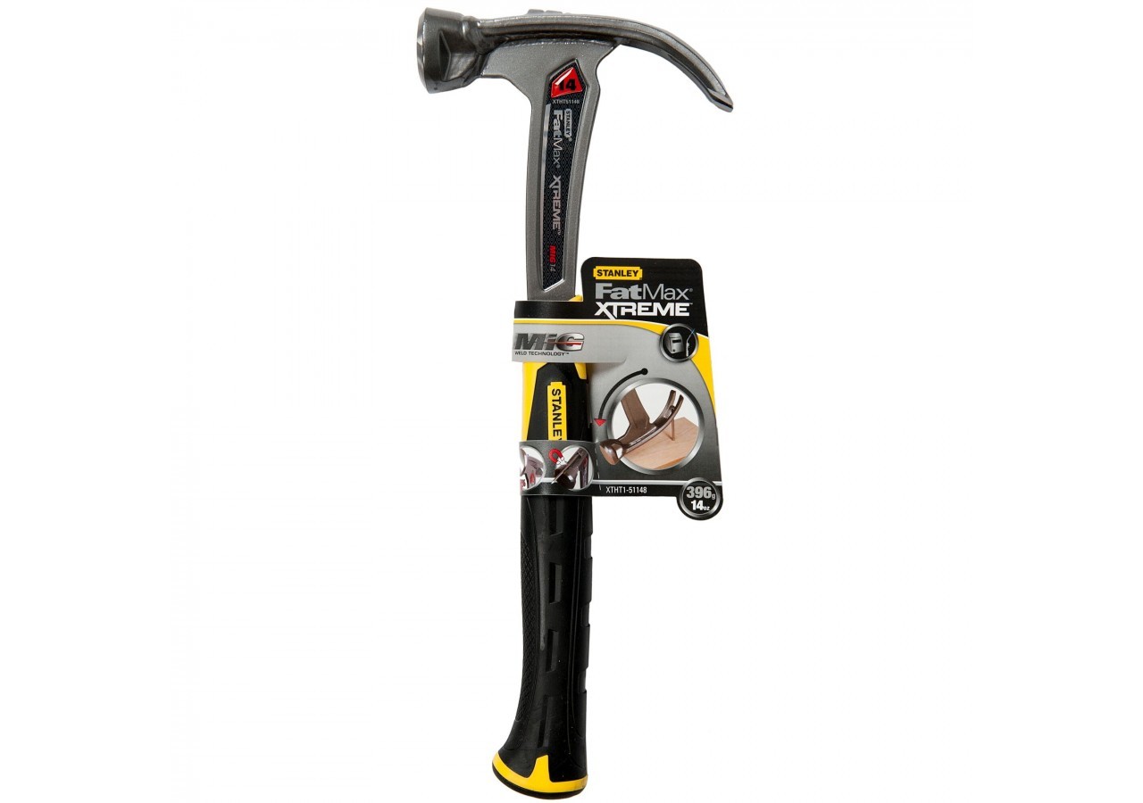 MARTEAU ARRACHE-CLOUS HAUTE PRODUCTIVITE PANNE COURBEE 397GR FATMAX PRO - XTHT1-51148 - Stanley