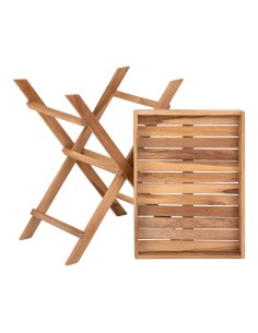 Table Plateau RONDA - Table plateau en teck 29*39*h49,5 cm - 7501005 - House Nordic 2