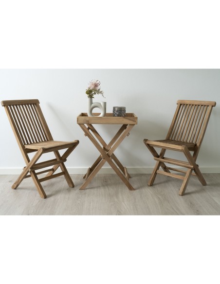 Table Plateau RONDA - Table plateau en teck 29*39*h49,5 cm - 7501005 - House Nordic