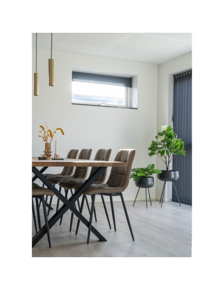 Pots de Fleurs Ardola - Ensemble de 2 pots en acier noir - 9001170 - House Nordic