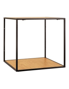 Étagère VITA - Cadre noir avec étagères aspect chêne 36 x 36 x 36 cm - 4282245 - House Nordic 2