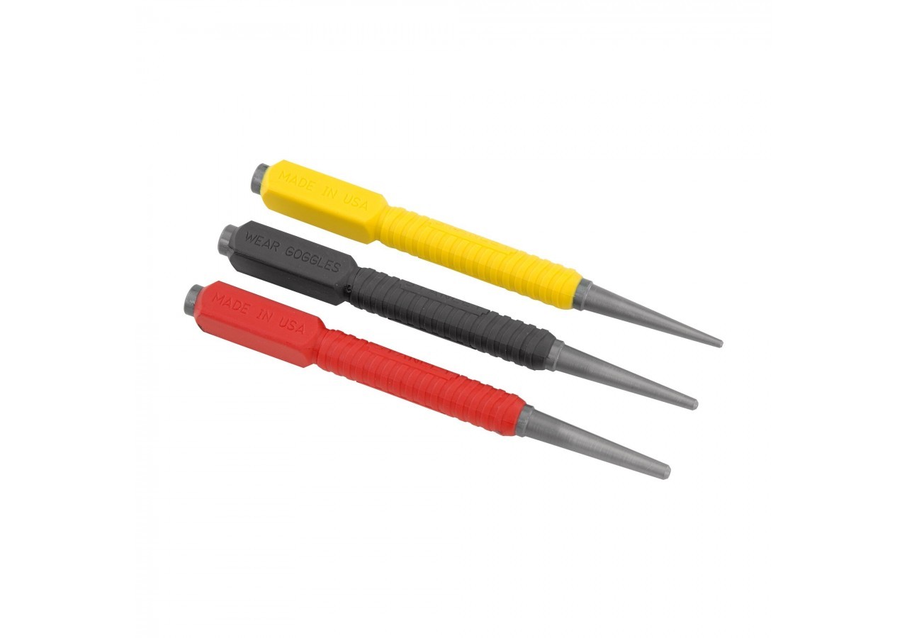CHASSE-CLOUS DYNAGRIP JEU DE 3 PCS - 0-58-930 - Stanley