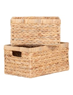 Ensemble de 2 Bacs Passo - Bacs rectangulaires en jacinthe d'eau - 4401355 - House Nordic 2