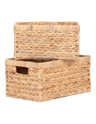 Ensemble de 2 Bacs Passo - Bacs rectangulaires en jacinthe d'eau - 4401355 - House Nordic