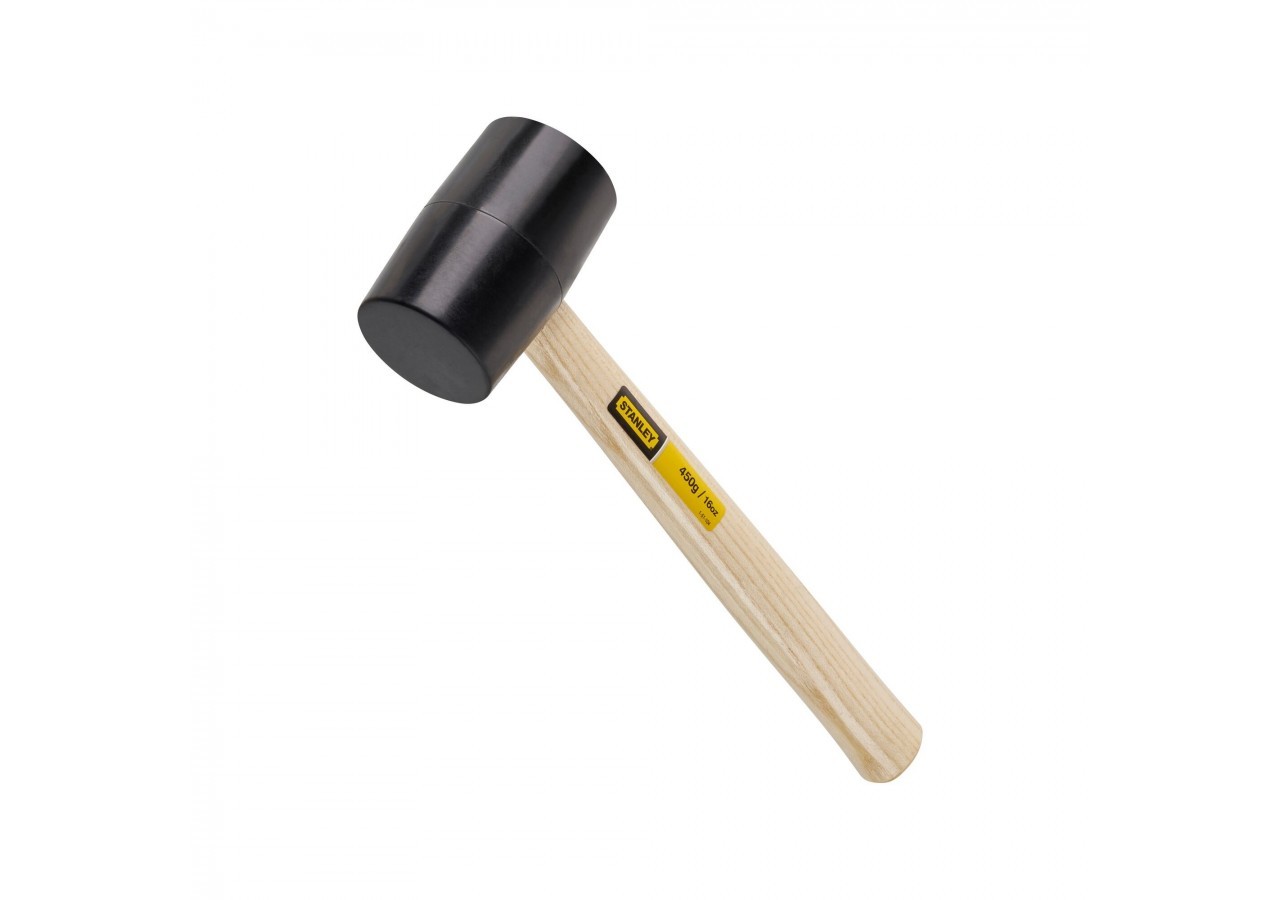 MAILLET MANCHE BOIS TETE CAOUTCHOUC Ø71MM - 1-51-104 - Stanley
