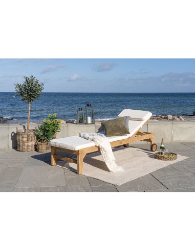 Coussin ANDORRA - Coussin en coton blanc pour transat - 8001040 - House Nordic