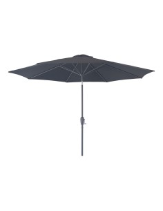 Parasol Houston - Avec manivelle et inclinaison, pied métal, noir, 300 cm - 7701154 - House Nordic