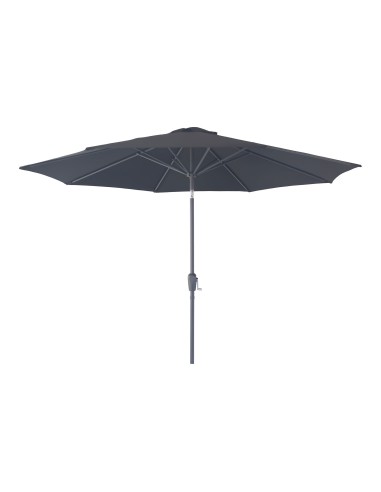 Parasol Houston - Avec manivelle et inclinaison, pied métal, noir, 300 cm - 7701154 - House Nordic