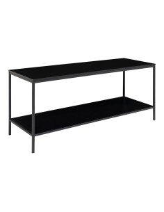 Meuble TV Vita - Cadre noir et deux étagères noires 100 x 36 x 45 cm - 2501030 - House Nordic